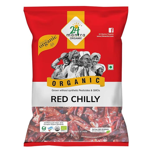 24 Mantra Organic Red Stick Chilly